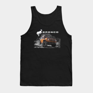 6th gen bronco 6g Black Diamond Cyber Orange Murica Tank Top